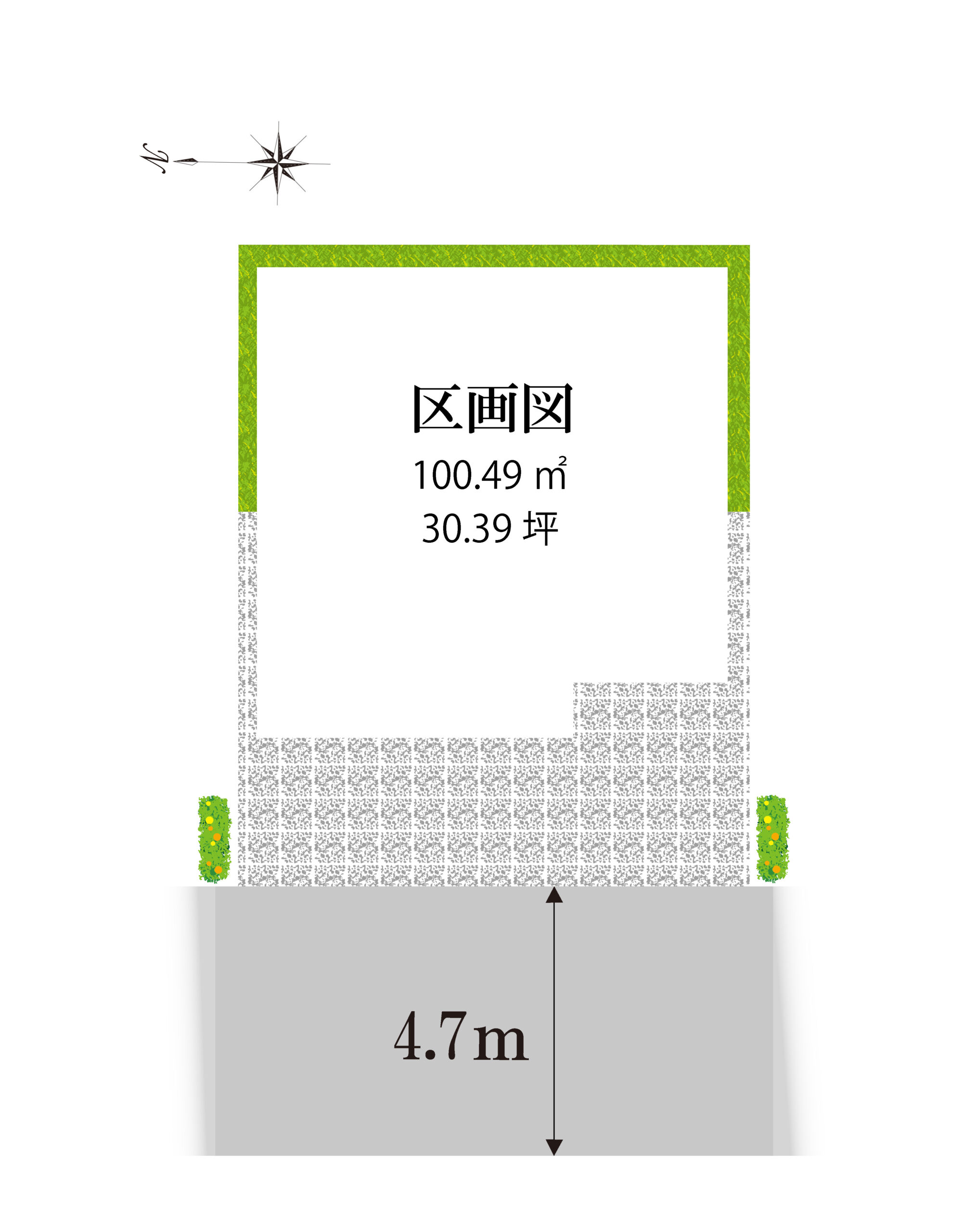 吹田市江坂3丁目区画図車無し
