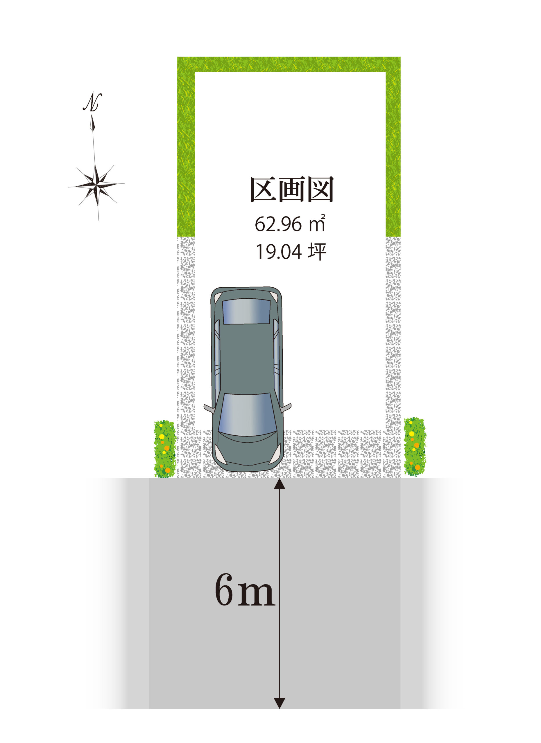 平尾3丁目PartⅣ１区画　区画図