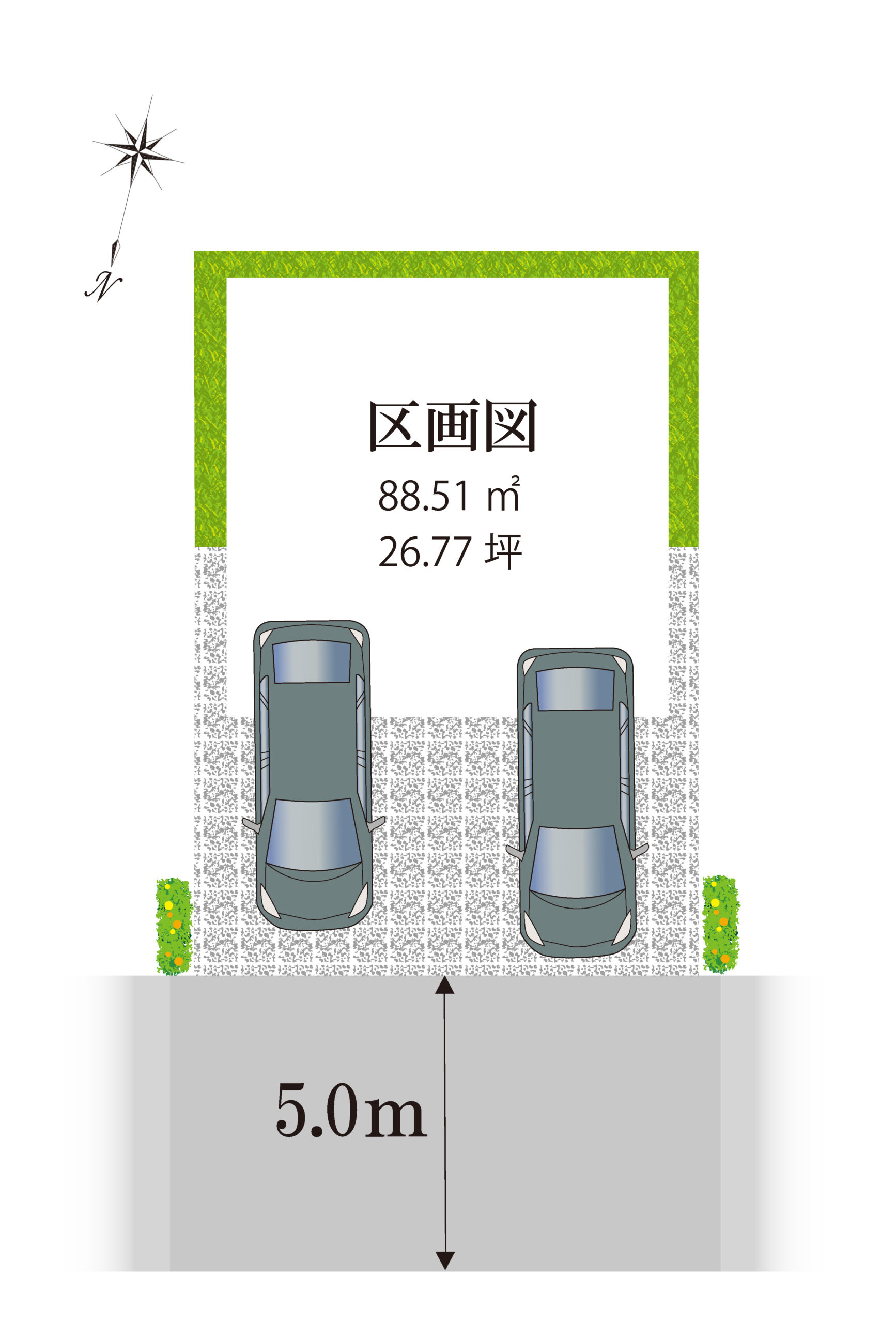此花区酉島6丁目１区画区画図